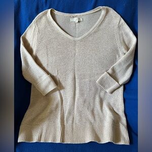 LOFT V-Neck Knit Sweater